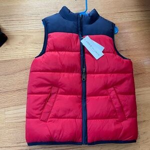 Janie and Jack reversible vest 5/6 tags on